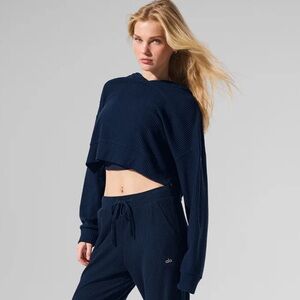 ALO Yoga Navy Muse Hoodie